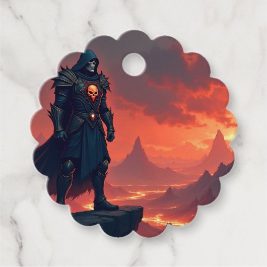 Dark Knight of Flame Bedankjes Labels (Voorkant)