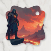 Dark Knight of Flame Bedankjes Labels (Achterkant)