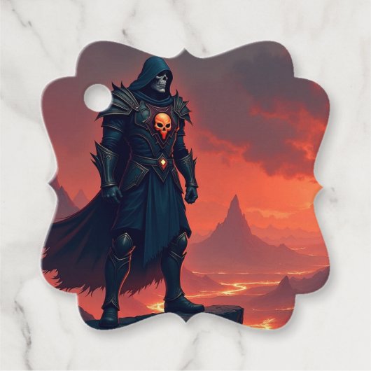 Dark Knight of Flame Bedankjes Labels (Voorkant)