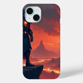 Dark Knight of Flame iPhone 15 Case
