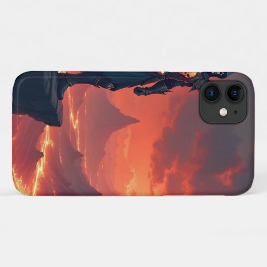 Dark Knight of Flame Case-Mate iPhone Case (Achterkant (horizontaal))