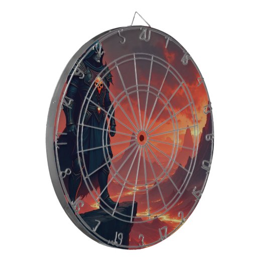 Dark Knight of Flame Dartbord (Voorkant Links)