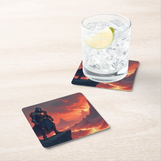 Dark Knight of Flame Kartonnen Onderzetters (Insitu)
