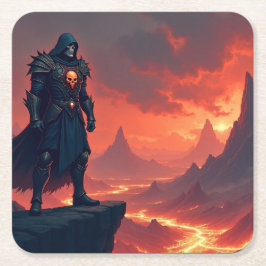 Dark Knight of Flame Kartonnen Onderzetters