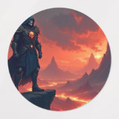 Dark Knight of Flame Labels (Design 2)