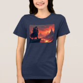 Dark Knight of Flame Tri-Blend Shirt (Voorkant)