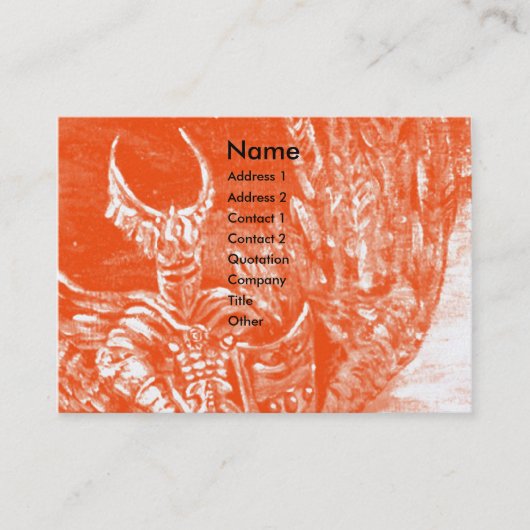 DARK KNIGHT Pearl Paper Visitekaartje (Voorkant)