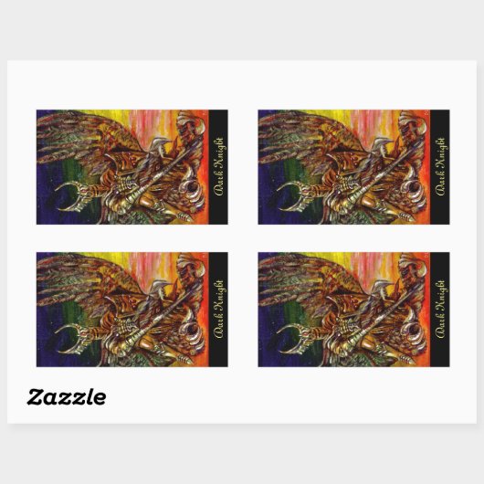 Dark Knight Rechthoekige Sticker (Vel)