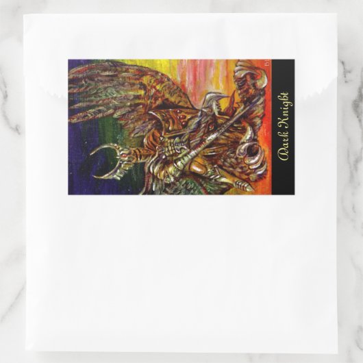 Dark Knight Rechthoekige Sticker (Tas)