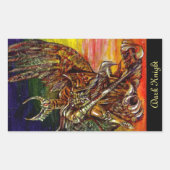 Dark Knight Rechthoekige Sticker (Voorkant)