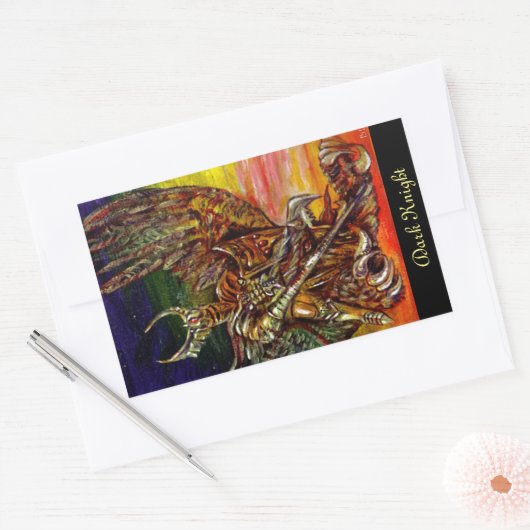 Dark Knight Rechthoekige Sticker (Envelop)