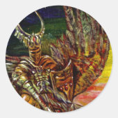 Dark Knight Ronde Sticker (Voorkant)