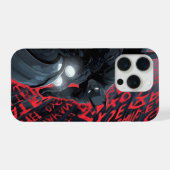 Dark Knight Superhero Phone Case – Minimal Black  iPhone Hoesje (Achterkant horizontaal)