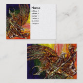 DARK KNIGHT White Pearl Paper Visitekaartje (Voorkant / Achterkant)