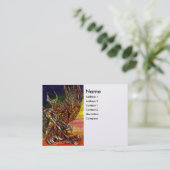 DARK KNIGHT White Pearl Paper Visitekaartje (Staand voorkant)