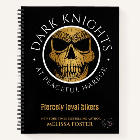 Dark Knights Logo  Notitieboek - 21,59 cm l x 27,9 (Voorkant)