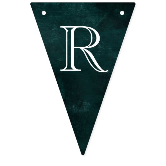 Dark  Krans Bunting Flags Emerald Vlaggetjes (Derde vlag)