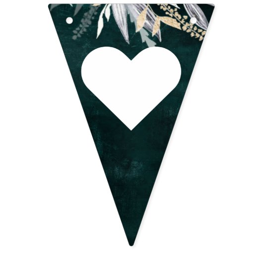 Dark Krans Bunting Flags Emerald Vlaggetjes (Eerste vlag)