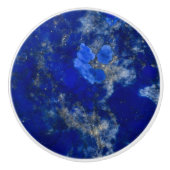 Dark Lapis Lazuli Pattern Keramische Knop (Voorkant)