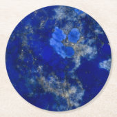 Dark Lapis Lazuli Pattern Ronde Kartonnen Onderzetter (Voorkant)