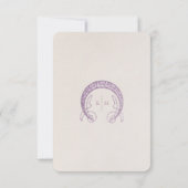 Dark Lavender Wedding INFO William Morris Kaart (Achterkant)