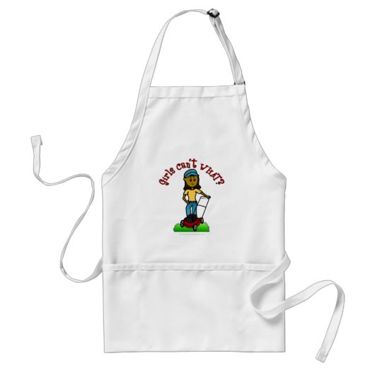 Dark Lawn Care Girl Standaard Schort (Voorkant)