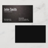 Dark Leather Camera Operator Visitekaartje (Voorkant / Achterkant)