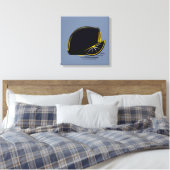 Dark Lemon – Minimal Graphic Art Canvas Afdruk (Insitu (Slaapkamer))