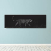 Dark Leopard Salayexe Canvas Afdruk (Insitu (Houten vloer))