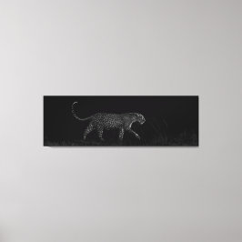 Dark Leopard Salayexe Canvas Afdruk