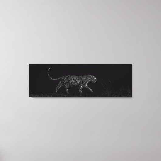 Dark Leopard Salayexe Canvas Afdruk (Voorkant)