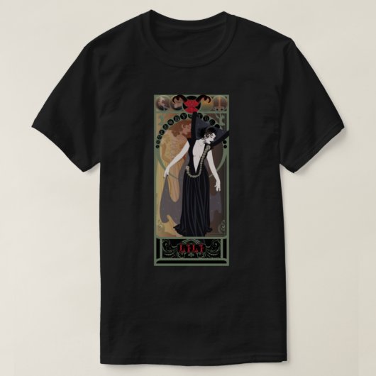 Dark Lili - art nouveau - Legend T-shirt (Design voorkant)