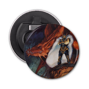 Dark Lord Dragon Bottle Open Magnet Button Flesopener
