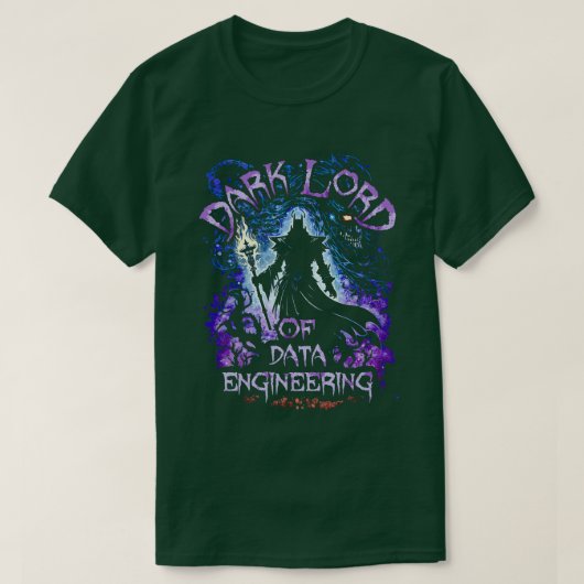 Dark Lord of Data Engineering T-shirt (Design voorkant)