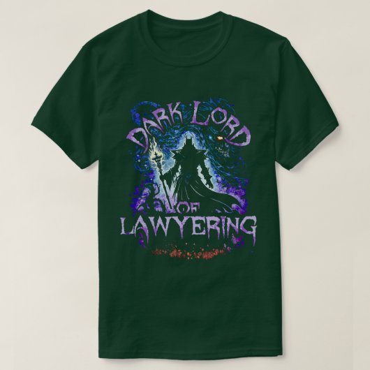 Dark Lord of Lawyering T-shirt (Design voorkant)