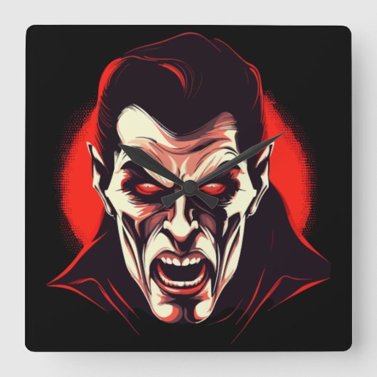 Dark Lord Vierkante Klok (Voorkant)