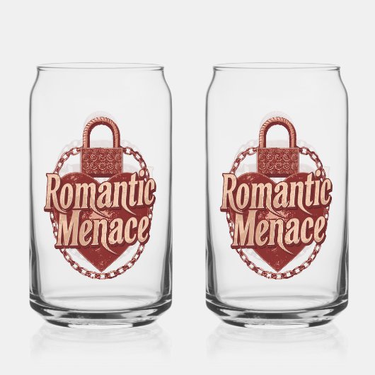 Dark Love Quote with Chains and Heart Blikvorm Glas (Achterkant)