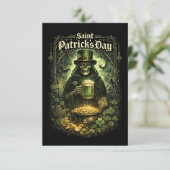 Dark Luck of Saint Patrick Bedankkaart (Staand voorkant)