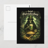 Dark Luck of Saint Patrick Briefkaart (Voorkant / Achterkant)