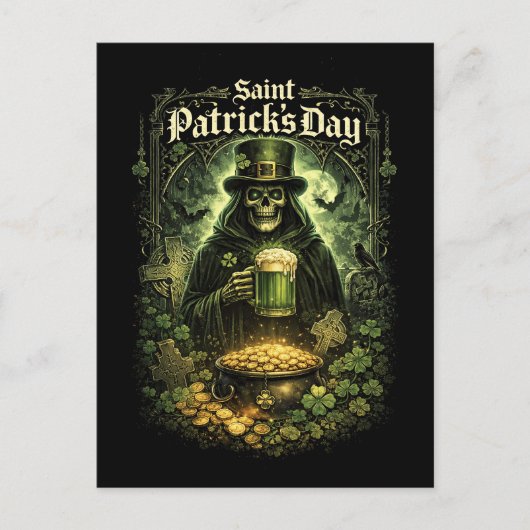 Dark Luck of Saint Patrick Briefkaart (Voorkant)