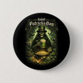 Dark Luck of Saint Patrick Ronde Button 5,7 Cm (Voorkant)