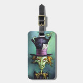 Dark Mad Hatter uit Alice in Wonderland Bagagelabel (Voorkant verticaal)