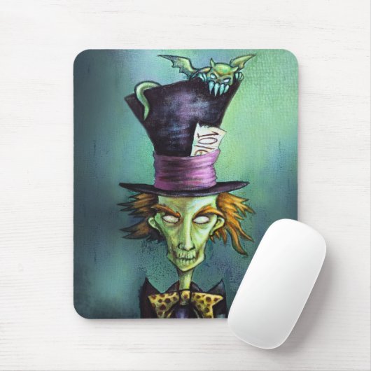 Dark Mad Hatter uit Alice in Wonderland Muismat (Met muis)