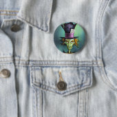 Dark Mad Hatter uit Alice in Wonderland Ronde Button 5,7 Cm (In situ)