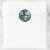 Dark Mad Hatter uit Alice in Wonderland Ronde Sticker (Tas)