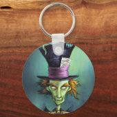 Dark Mad Hatter uit Alice in Wonderland Sleutelhanger (Voorkant)
