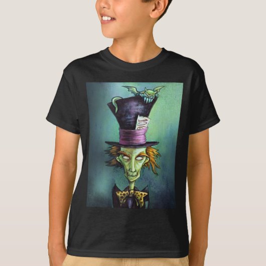 Dark Mad Hatter uit Alice in Wonderland T-shirt (Voorkant)