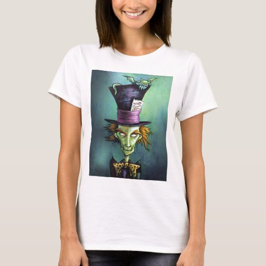 Dark Mad Hatter uit Alice in Wonderland T-shirt (Voorkant)