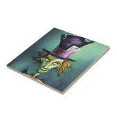 Dark Mad Hatter uit Alice in Wonderland Tegeltje (Zijkant)
