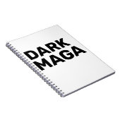 Dark Maga Grappig Halloween Trump 2024 Notitieboek (Rechterzijde)